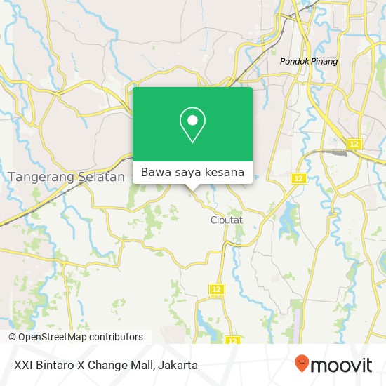 Peta XXI Bintaro X Change Mall