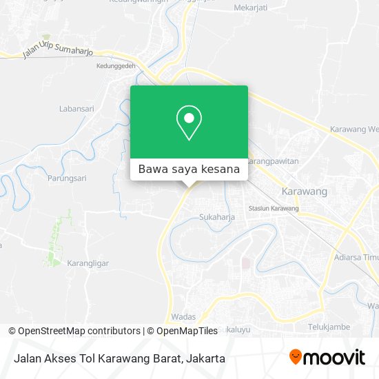 Peta Jalan Akses Tol Karawang Barat