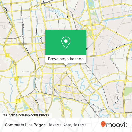 Peta Commuter Line Bogor - Jakarta Kota