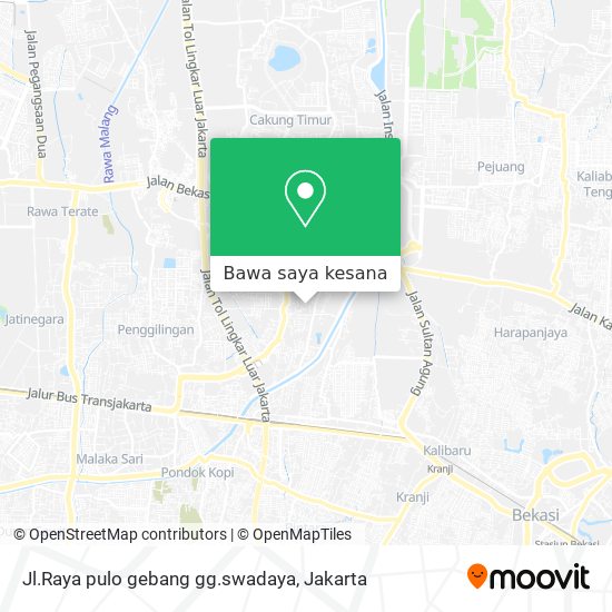 Peta Jl.Raya pulo gebang gg.swadaya