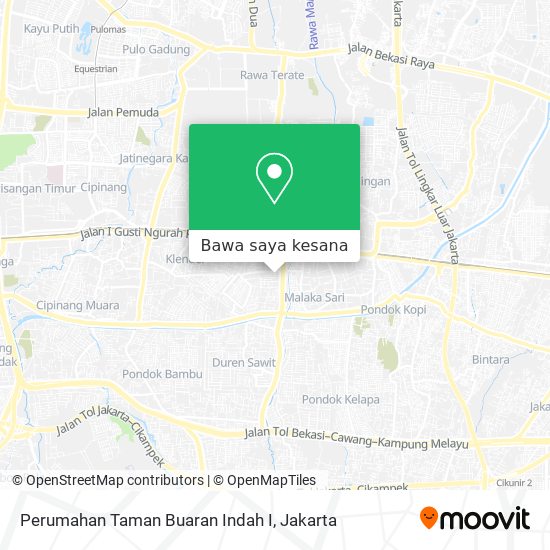 Peta Perumahan Taman Buaran Indah I