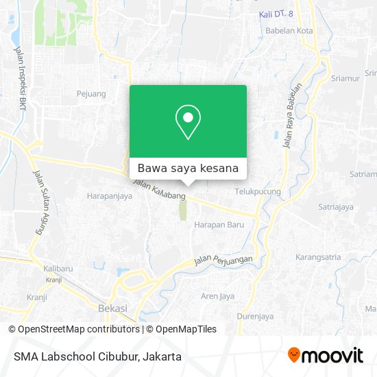 Peta SMA Labschool Cibubur
