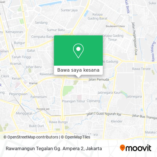 Peta Rawamangun Tegalan Gg. Ampera 2