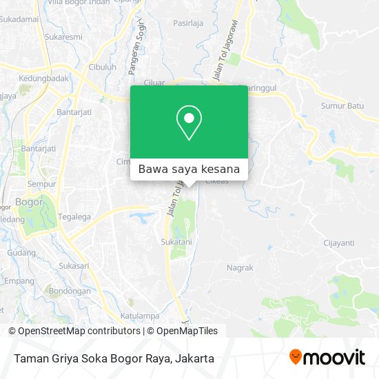 Peta Taman Griya Soka Bogor Raya