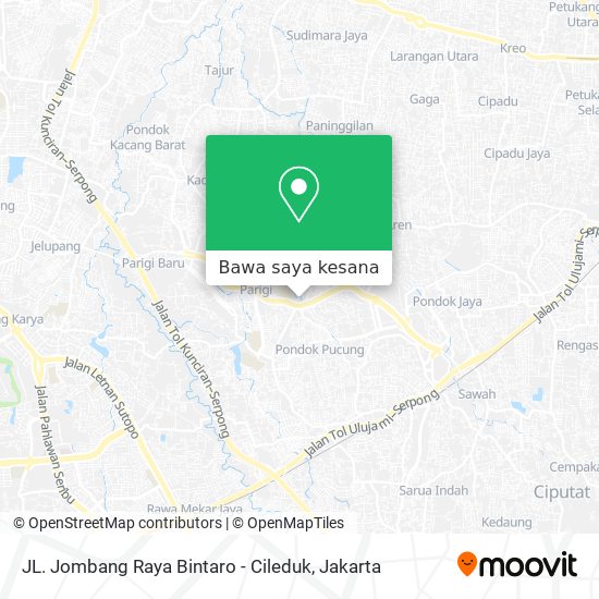 Peta JL. Jombang Raya Bintaro - Cileduk