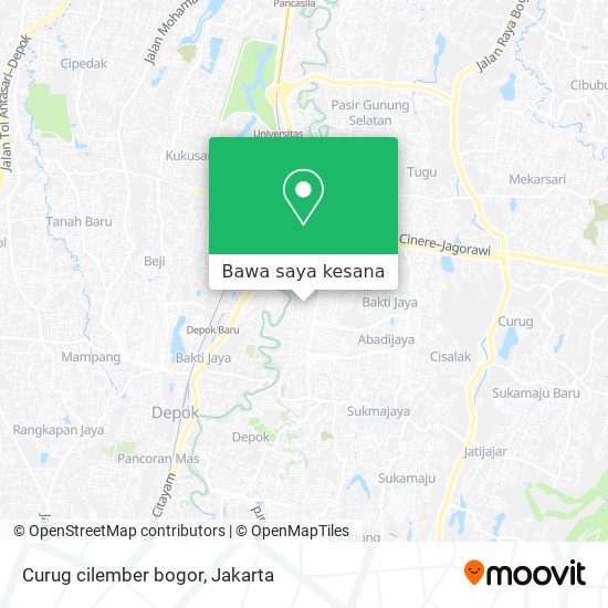 Peta Curug cilember bogor