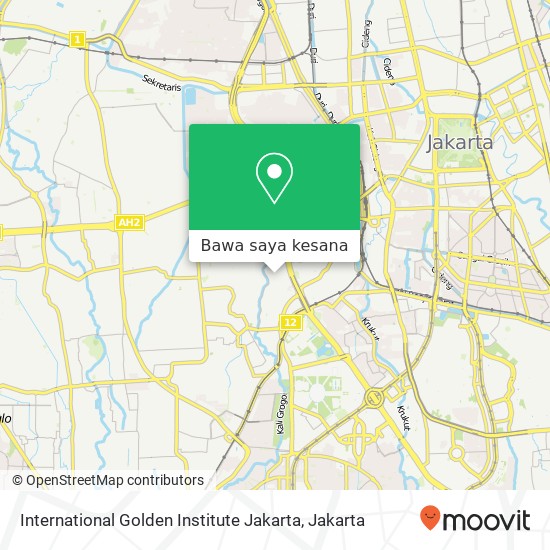 Peta International Golden Institute Jakarta