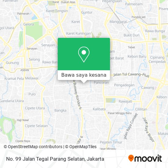 Peta No. 99 Jalan Tegal Parang Selatan