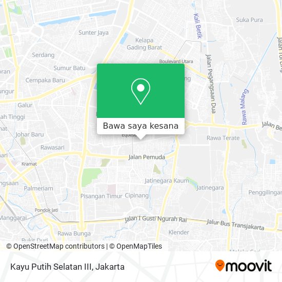 Peta Kayu Putih Selatan III