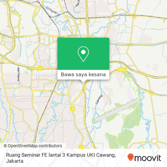 Peta Ruang Seminar FE lantai 3 Kampus UKI Cawang