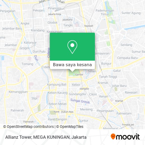 Peta Allianz Tower, MEGA KUNINGAN