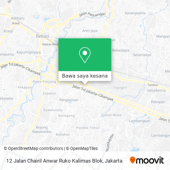 Peta 12 Jalan Chairil Anwar Ruko Kalimas Blok