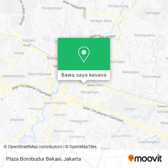 Peta Plaza Borobudur Bekasi