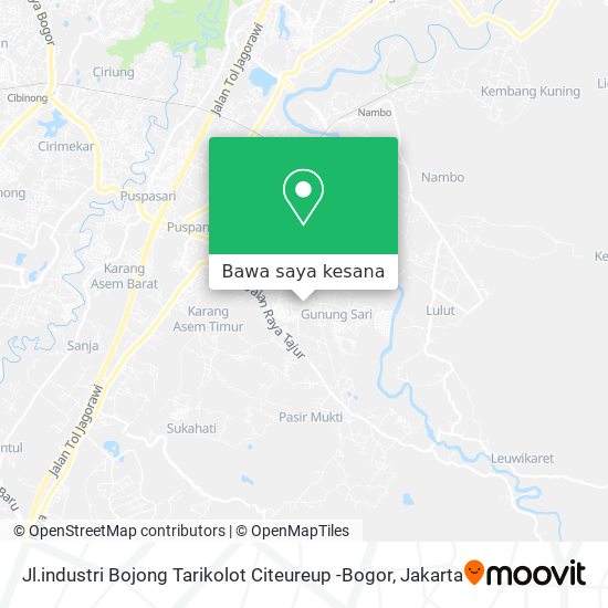Peta Jl.industri Bojong Tarikolot Citeureup -Bogor