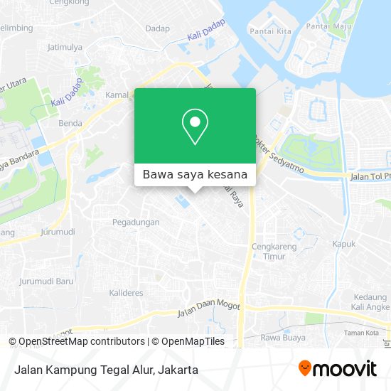 Peta Jalan Kampung Tegal Alur