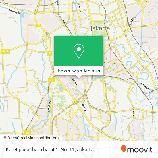 Peta Karet pasar baru barat 1, No. 11