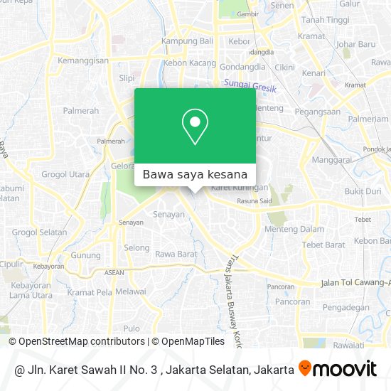 Peta @ Jln. Karet Sawah II No. 3 , Jakarta Selatan