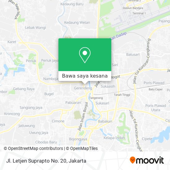 Peta Jl. Letjen Suprapto No. 20