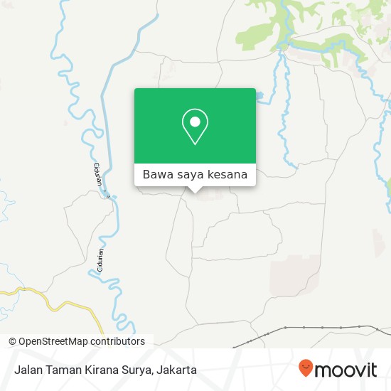 Peta Jalan Taman Kirana Surya