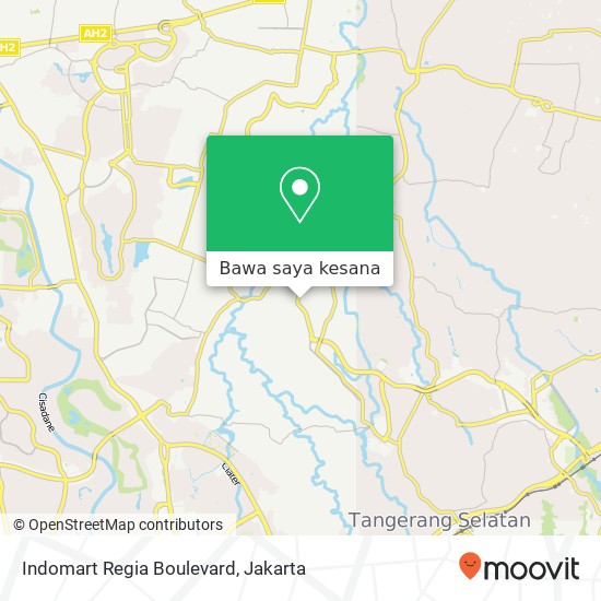 Peta Indomart Regia Boulevard