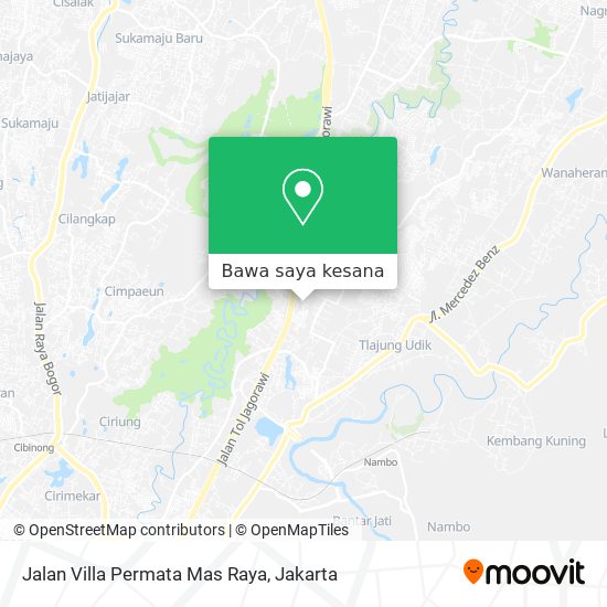 Peta Jalan Villa Permata Mas Raya