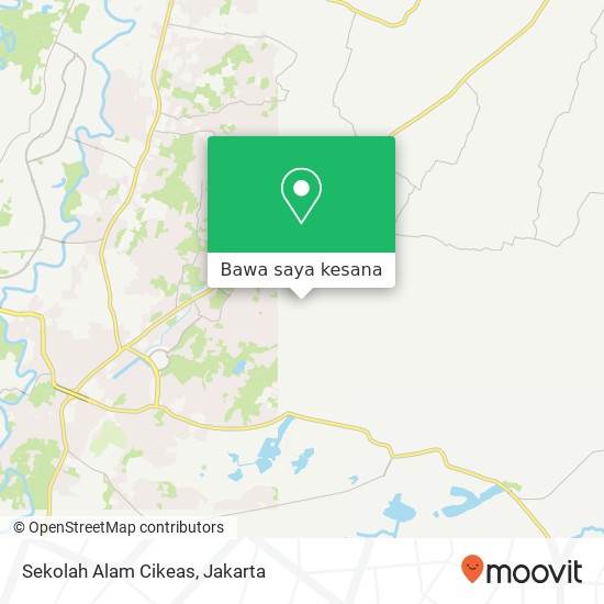 Peta Sekolah Alam Cikeas