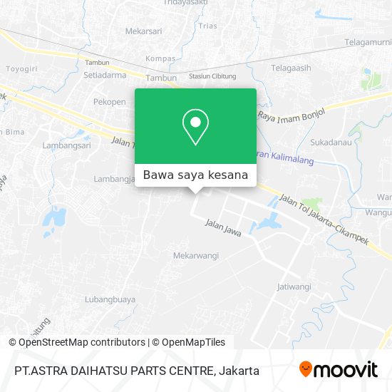 Peta PT.ASTRA DAIHATSU PARTS CENTRE