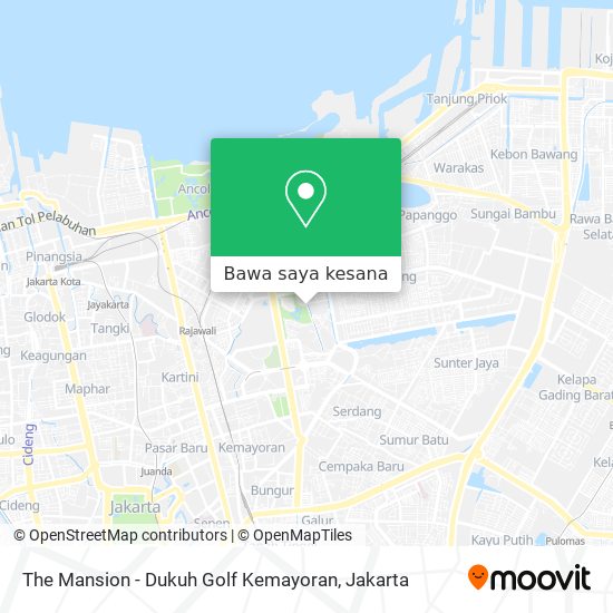 Peta The Mansion - Dukuh Golf Kemayoran