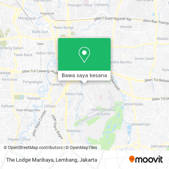 Peta The Lodge Maribaya, Lembang