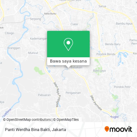 Peta Panti Werdha Bina Bakti