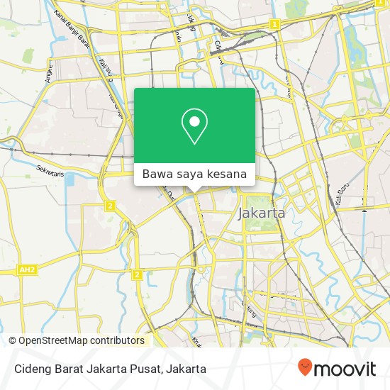Peta Cideng Barat Jakarta Pusat