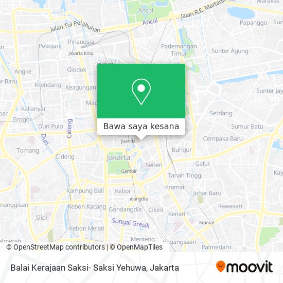 Peta Balai Kerajaan Saksi- Saksi Yehuwa