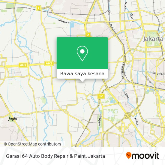 Peta Garasi 64 Auto Body Repair & Paint