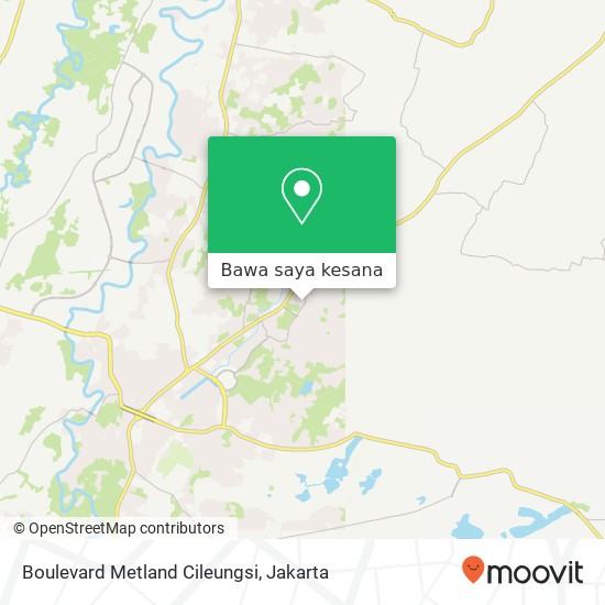 Peta Boulevard Metland Cileungsi