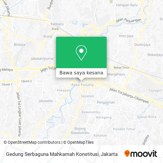 Peta Gedung Serbaguna Mahkamah Konstitusi