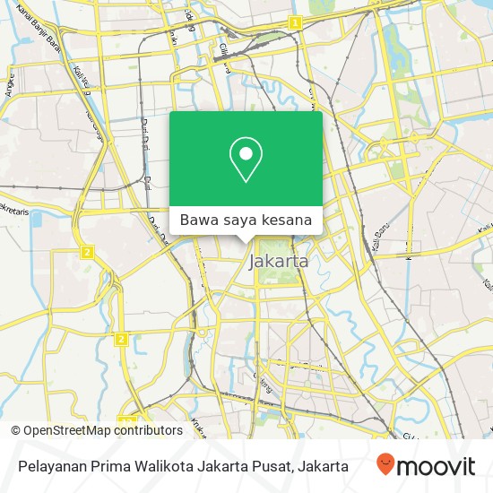 Peta Pelayanan Prima Walikota Jakarta Pusat