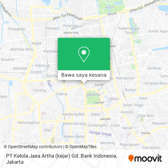 Peta PT Kelola Jasa Artha (kejar) Gd. Bank Indonesia
