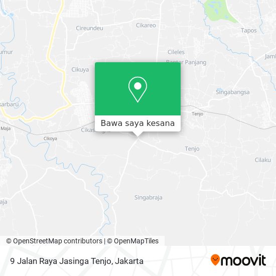 Peta 9 Jalan Raya Jasinga Tenjo