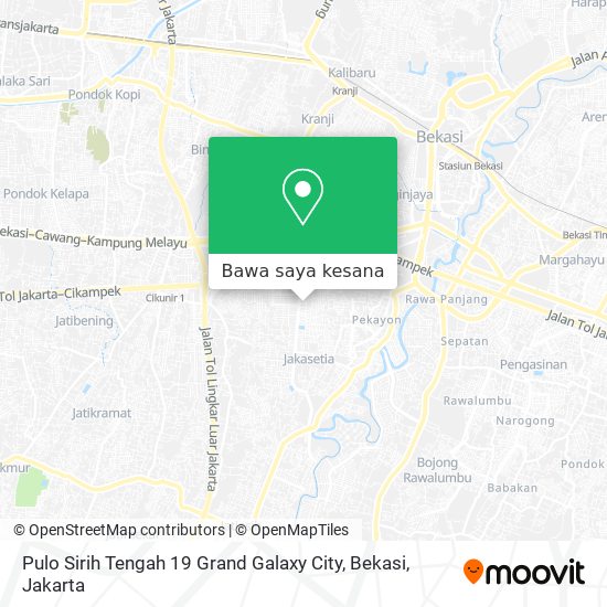Peta Pulo Sirih Tengah 19 Grand Galaxy City, Bekasi