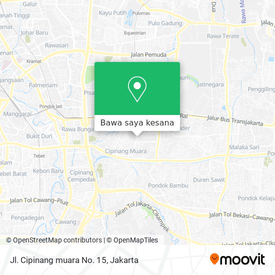 Peta Jl. Cipinang muara No. 15