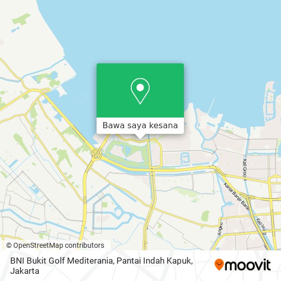 Peta BNI Bukit Golf Mediterania, Pantai Indah Kapuk