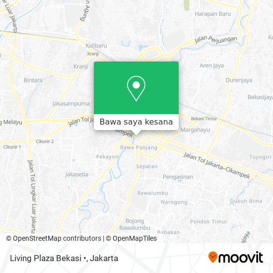 Peta Living Plaza Bekasi •