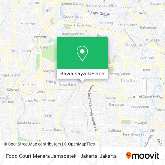 Peta Food Court Menara Jamsostek - Jakarta