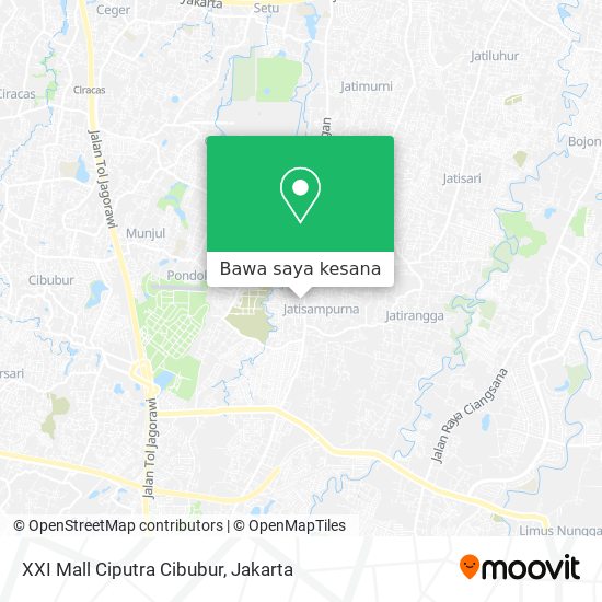 Peta XXI Mall Ciputra Cibubur