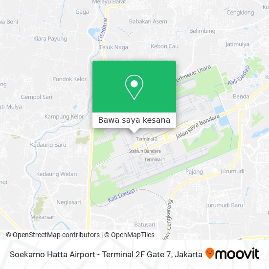 Peta Soekarno Hatta Airport - Terminal 2F Gate 7