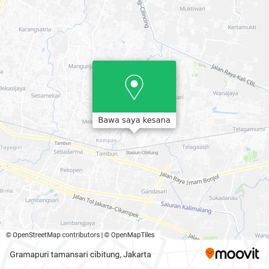 Peta Gramapuri tamansari cibitung