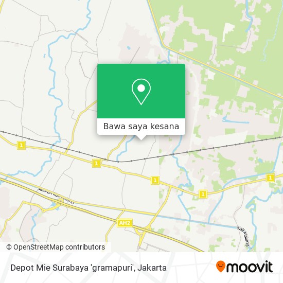 Peta Depot Mie Surabaya 'gramapuri'