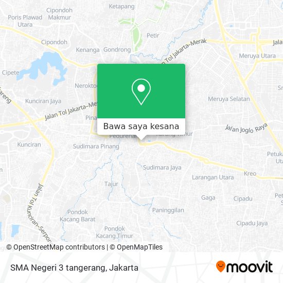 Peta SMA Negeri 3 tangerang