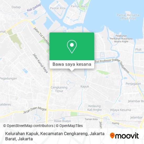 Peta Kelurahan Kapuk, Kecamatan Cengkareng, Jakarta Barat