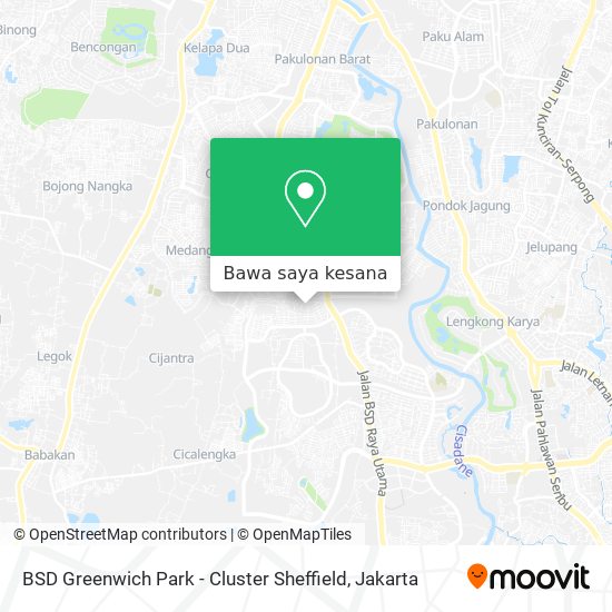 Peta BSD Greenwich Park - Cluster Sheffield